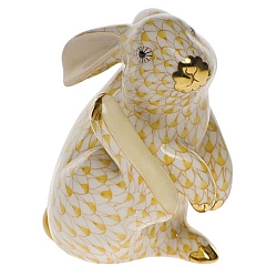 Herend   Animals   Rabbits - Herend Scratching Bunny Butterscotch