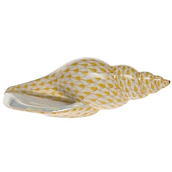 Herend   Animals   Aquatic - Herend Tulip Shell Butterscotch