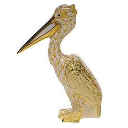 Herend   Animals   Birds - Herend Pelican Butterscotch