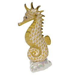 Herend   Animals   Aquatic - Herend Sea Horse Butterscotch