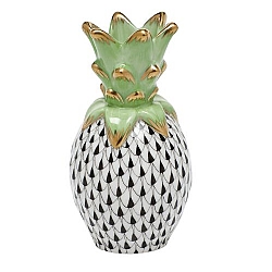 Herend   Home Decor   Accessories - Herend Small Pineapple Black