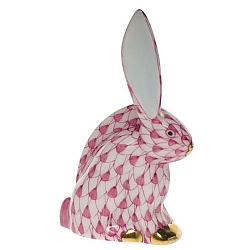 Herend   Animals   Rabbits - Herend Rabbit Miniature Raspberry