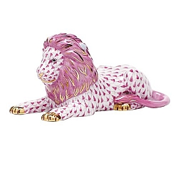 Herend   Animals   Wildlife - Herend Lion Raspberry