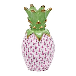 Herend   Home Decor   Accessories - Herend Small Pineapple Raspberry