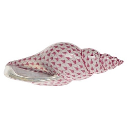 Herend   Animals   Aquatic - Herend Tulip Shell Raspberry