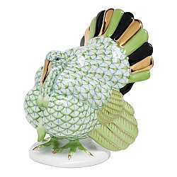 Herend   Animals   Birds - Herend Tom Turkey Key lime