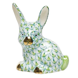 Herend   Animals   Rabbits - Herend Miniature Rabbit Key lime