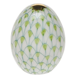 Herend   Animals   Farm - Herend Miniature Egg Key lime