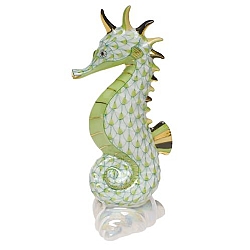 Herend   Animals   Aquatic - Herend Sea Horse Key lime