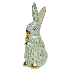 Herend   Animals   Rabbits - Herend Standing Bunny Key lime