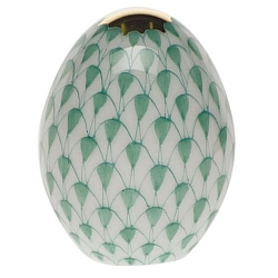 Herend   Animals   Farm - Herend Miniature Egg Green