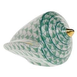 Herend   Animals   Aquatic - Herend Cone Shell Green