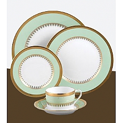 Haviland   Tabletop   Dinnerware - Haviland Oasis Green 5pc Place Setting