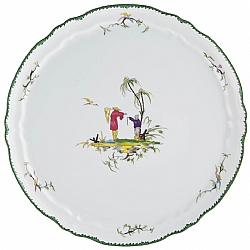 Raynaud   Tabletop   Dinnerware - Raynaud Longjiang Multi color Deep chop plate