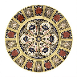 Royal Crown Derby   Tabletop   Dinnerware - Royal Crown Derby Old Imari Solid Gold Band Dinner Plate