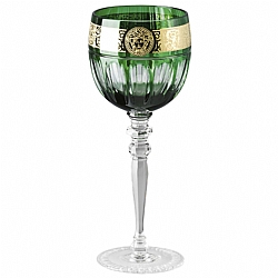 Versace   TableTop   Drinkware - Versace Gala Prestige Medusa Green White Wine