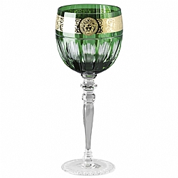 Versace   TableTop   Drinkware - Versace Gala Prestige Medusa Green Red Wine