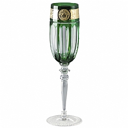 Versace   TableTop   Drinkware - Versace Gala Prestige Medusa Green Champagne