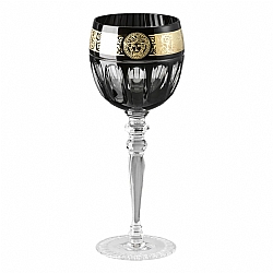 Versace   TableTop   Drinkware - Versace Gala Prestige Medusa Black White Wine