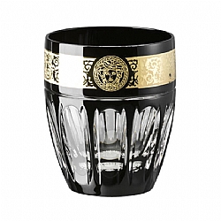 Versace   TableTop   Drinkware - Versace Gala Prestige Medusa Black Whiskey DOF