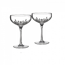 Waterford   Tabletop   Drinkware - Waterford Lismore Essence Champagne Saucer set of 2