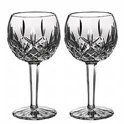 Waterford   Tabletop   Drinkware - Waterford Crystal Lismore Balloon Wine Pair