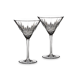 Waterford   Tabletop   Drinkware - WATERFORD LISMORE DIAMOND MARTINI SET OF 2