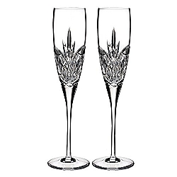 Waterford   Tabletop   Barware - WATERFORD WATERFORD LOVE FOREVER FLUTE PAIR