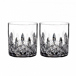 Waterford   Tabletop   Barware - WATERFORD LISMORE CONNOISSEUR STRAIGHT SIDED TUMBLER SET OF 2