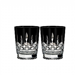 Waterford   Tabletop   Drinkware - Waterford Crystal Lismore Black Crystal DOF Tumbler Pair