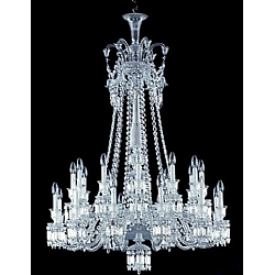 Baccarat   Lighting   Chandeliers - Baccarat Zenith Long Chandelier 24 Lights