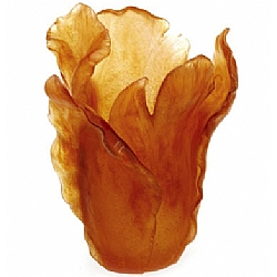 Daum   Home Decor   Vases - Daum Tulip Vase Amber