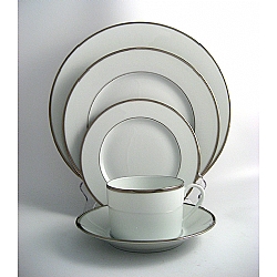 Haviland   Tabletop   Dinnerware - Haviland Orsay Platinum 5pc Place Setting