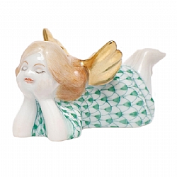 Herend   Home Decor   Figurines - Herend Tranquility Angel Green