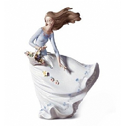 Lladro   Home Decor   Figurines - Lladro Petals of the Wind 6767