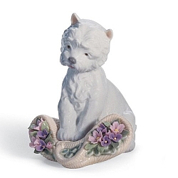 Lladro   Animals   Dogs - Lladro Playful Character 8207