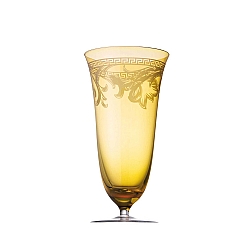 Versace   TableTop   Drinkware - Versace Arabesque Amber Water Goblet