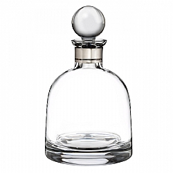 Waterford   Tabletop   Drinkware - Waterford Crystal Elegance Short Decanter With Round Stopper