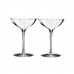 Waterford   Tabletop   Drinkware - Waterford Crystal Elegance Optic Belle Coupe Pair