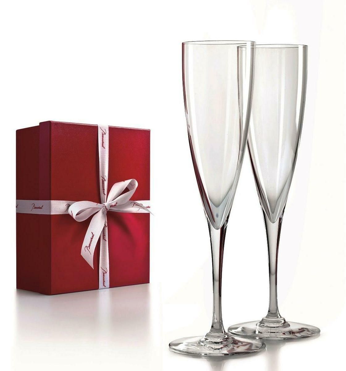 Swarovski Crystalline Champagne Flutes, Set of 2