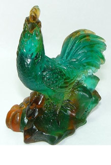 Daum Rooster Amber