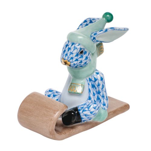 Herend Sledding Bunny