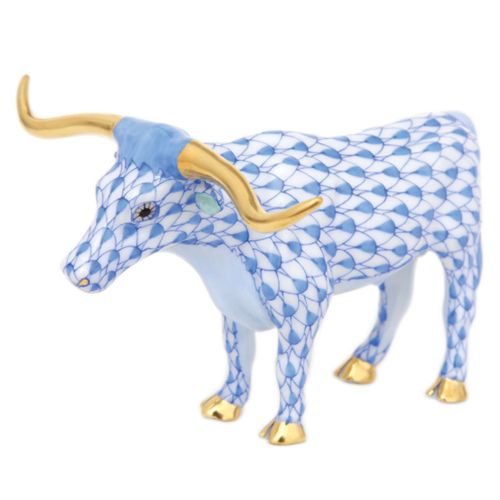 Herend Longhorn Blue