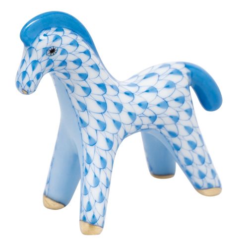 Herend Horsey Blue