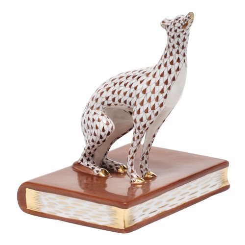 Herend Greyhound Bookend