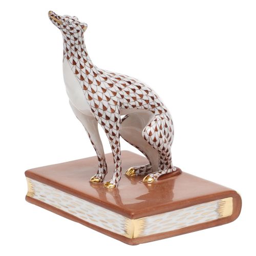 Herend Greyhound Bookend