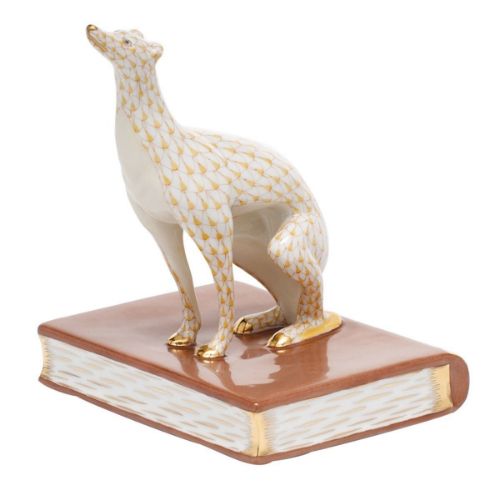 Herend Greyhound Bookend