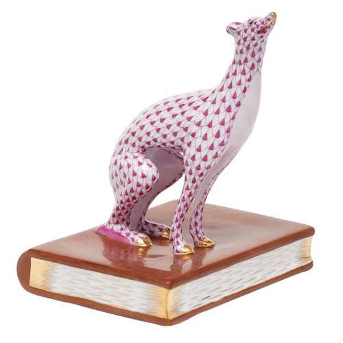 Herend Greyhound Bookend