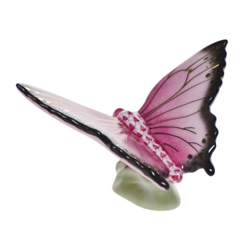 Herend Butterfly Raspberry