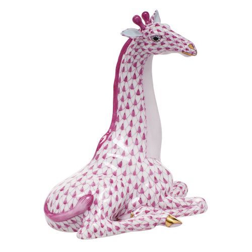 Herend Giraffe Raspberry